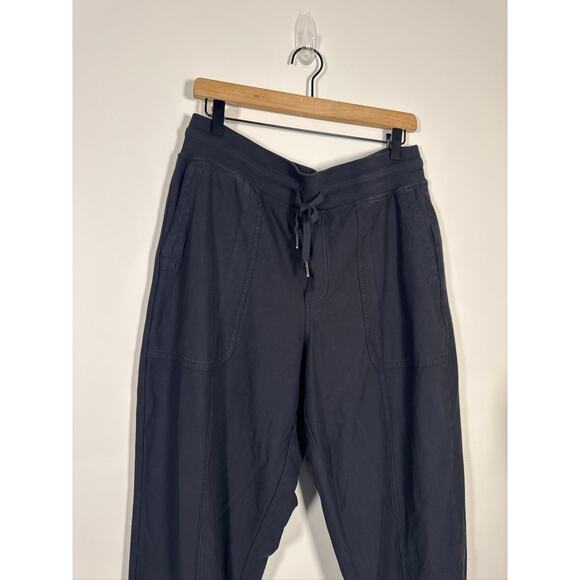 Athleta Farallon Weekender Stretch Cotton Jogger Pants - Navy, Size S - Picture 3 of 8